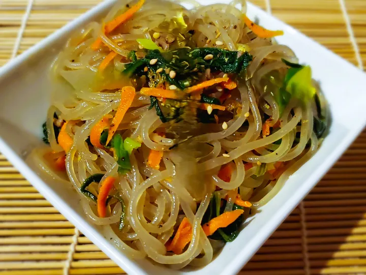 Japchae Noodles from The Porky Korean
