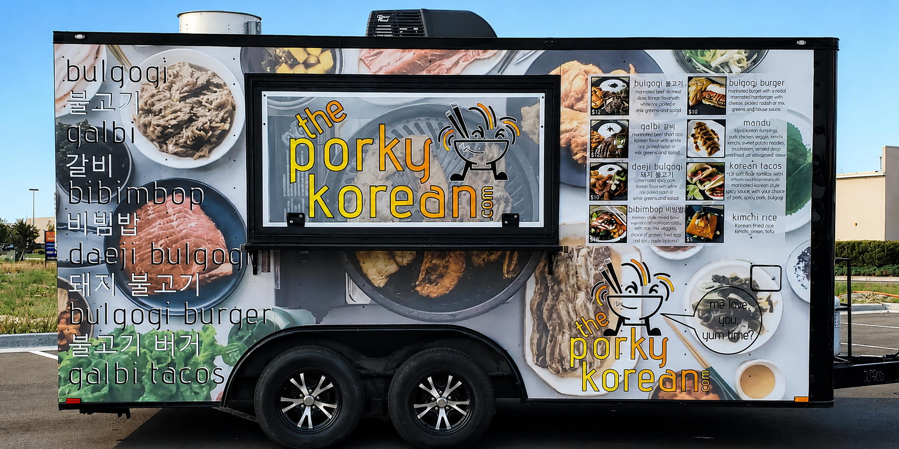 The Porky Korean food truck serving Korean BBQ